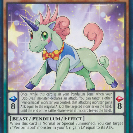 Performapal Odd-Eyes Unicorn [LEDD-ENC07] Common