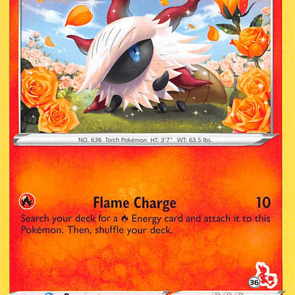 Larvesta (23/198) (Cinderace Stamp #36) [Battle Academy 2022]