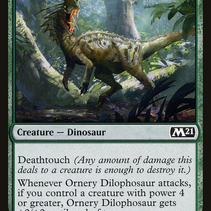 Ornery Dilophosaur [Core Set 2021]