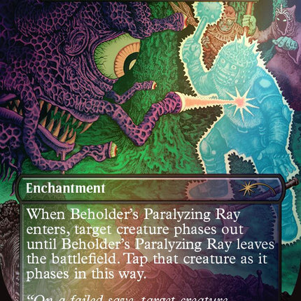 Beholder's Paralyzing Ray - Oubliette (Rainbow Foil) [Secret Lair Drop Series]