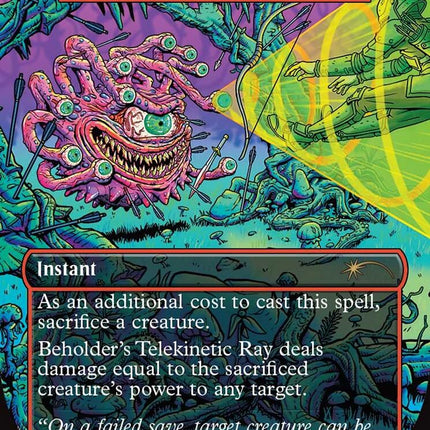 Beholder's Telekinetic Ray - Fling [Secret Lair Drop Series]