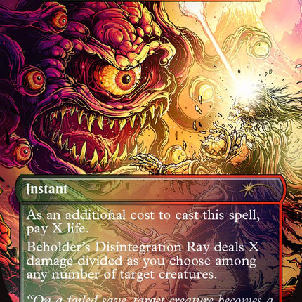 Beholder's Disintegration Ray - Fire Covenant (Rainbow Foil) [Secret Lair Drop Series]