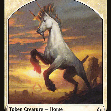 Adorned Pouncer // Horse Double-Sided Token [Hour of Devastation Tokens]