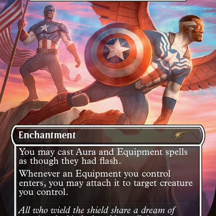 Captain America's Aid - Sigarda's Aid (Rainbow Foil) [Secret Lair Drop Series]