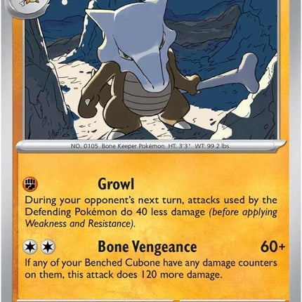 Marowak (073/142) [Scarlet & Violet: Stellar Crown]