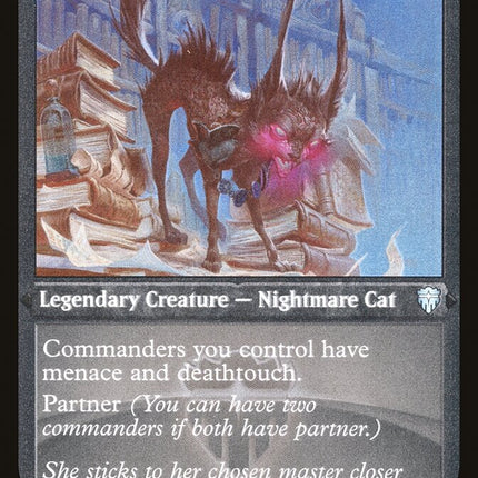 Falthis, Shadowcat Familiar (Etched) [Commander Legends]