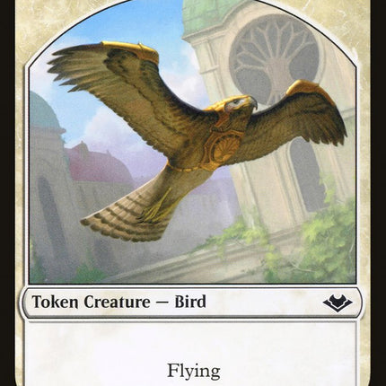 Bird (003) // Serra the Benevolent Emblem Double-Sided Token [Modern Horizons Tokens]
