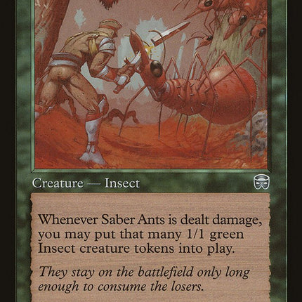 Saber Ants [The List]