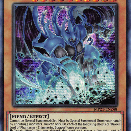 Raviel, Lord of Phantasms - Shimmering Scraper [MP21-EN248] Prismatic Secret Rare