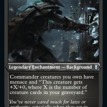 Criminal Past (Foil Etched) [Commander Legends: Battle for Baldur's Gate]