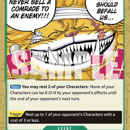 We Would Never Sell a Comrade to an Enemy!!! [Two Legends Pre-Release Cards]