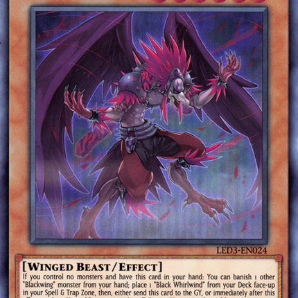 Blackwing - Simoon the Poison Wind [LED3-EN024] Super Rare