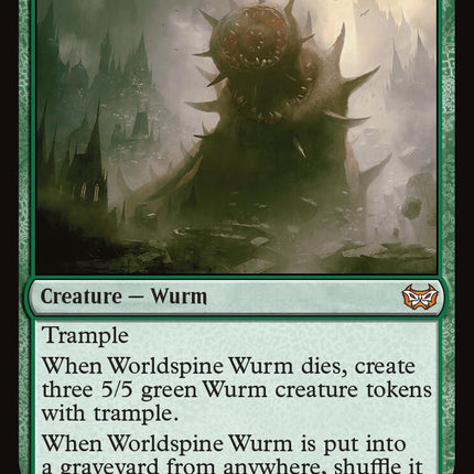 Worldspine Wurm [Duskmourn: House of Horror Commander]