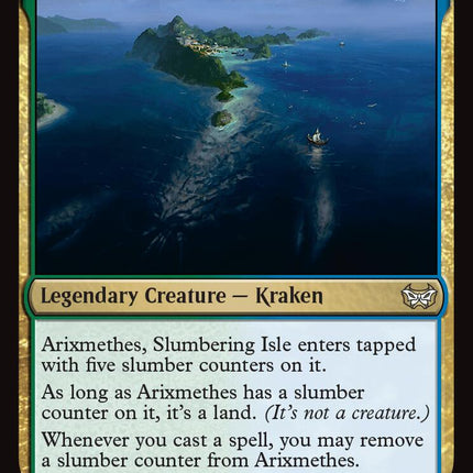 Arixmethes, Slumbering Isle [Duskmourn: House of Horror Commander]