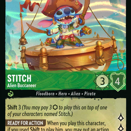 Stitch - Alien Buccaneer (Stitch Collector's Gift Set Promo) (8) [Promo Cards]