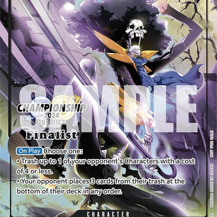 Brook (Championship 2024 Finalist Card Set) [One Piece Promotion Cards]