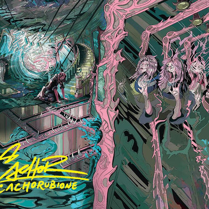 Mirror Room // Fractured Realm Art Card (Gold-Stamped Signature) [Duskmourn: House of Horror Art Series]