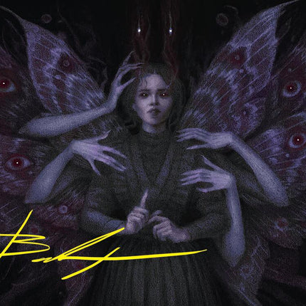 Demonic Counsel Art Card (7/54) (Gold-Stamped Signature) [Duskmourn: House of Horror Art Series]