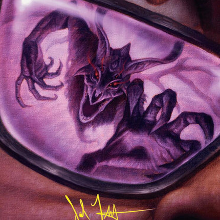 Doomsday Excruciator Art Card (Gold-Stamped Signature) [Duskmourn: House of Horror Art Series]