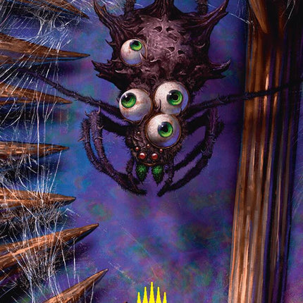 Spider Art Card (Gold-Stamped Planeswalker Symbol) [Duskmourn: House of Horror Art Series]