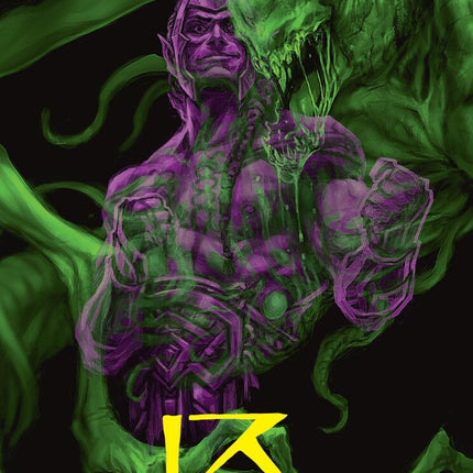 Tyvar, the Pummeler Art Card (Gold-Stamped Signature) [Duskmourn: House of Horror Art Series]