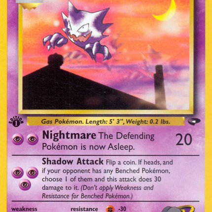 Sabrina's Haunter (55/132) [Gym Challenge 1st Edition]