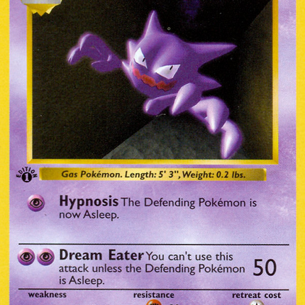 Haunter (29/102) (Shadowless) [Base Set 1st Edition]