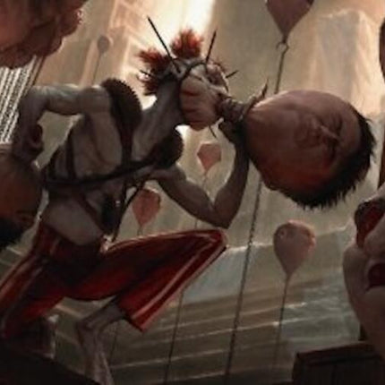 The Jolly Balloon Man Art Card [Duskmourn: House of Horror Art Series]