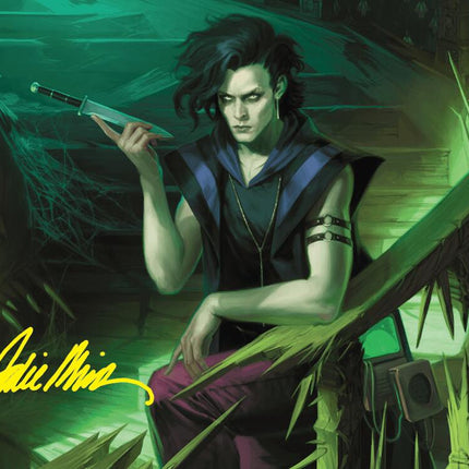 Winter, Misanthropic Guide Art Card (Gold-Stamped Signature) [Duskmourn: House of Horror Art Series]