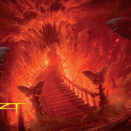 Mountain Art Card (Gold-Stamped Signature) [Duskmourn: House of Horror Art Series]