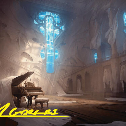 Plains Art Card (Gold-Stamped Signature) [Duskmourn: House of Horror Art Series]