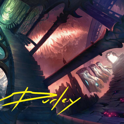 Terramorphic Expanse Art Card (Gold-Stamped Signature) [Duskmourn: House of Horror Art Series]