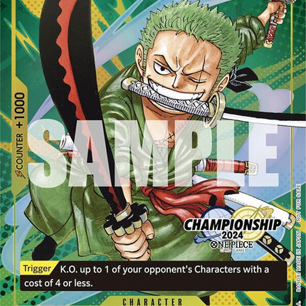 Roronoa Zoro (CS 2024 Event Pack Finalist) [One Piece Promotion Cards]