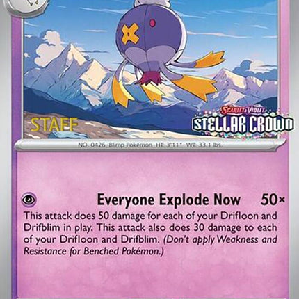 Drifblim (135) (Staff Promo) [Scarlet & Violet: Black Star Promos]