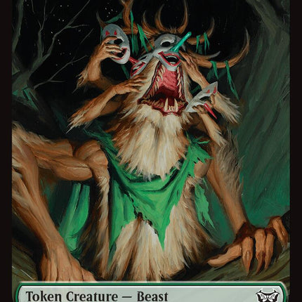 Beast // Scarecrow Double-Sided Token [Duskmourn: House of Horror Commander Tokens]