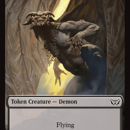 Demon // Bird Double-Sided Token [Duskmourn: House of Horror Commander Tokens]