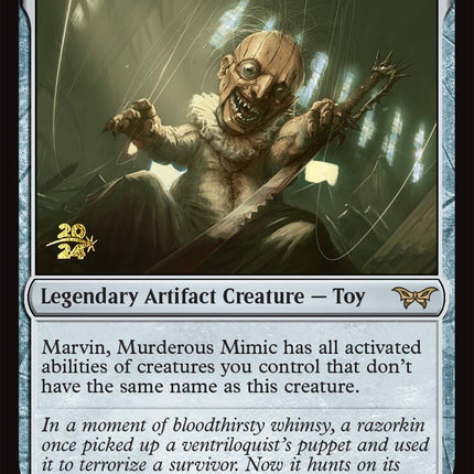 Marvin, Murderous Mimic [Duskmourn: House of Horror Prerelease Promos]