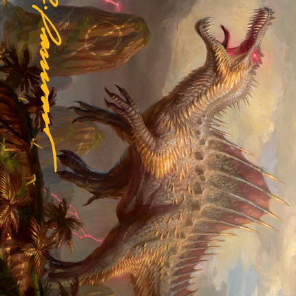 Etali, Primal Conqueror Art Card (Gold-Stamped Signature) [March of the Machine Art Series]