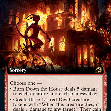 Burn Down the House (Extended Art) [Innistrad: Midnight Hunt]