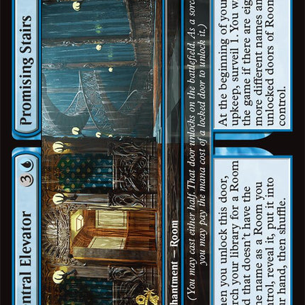 Central Elevator // Promising Stairs [Duskmourn: House of Horror Prerelease Promos]