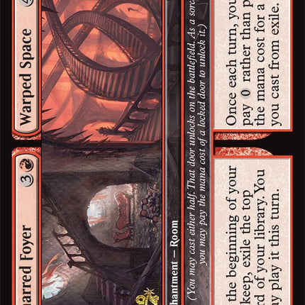 Charred Foyer // Warped Space [Duskmourn: House of Horror Prerelease Promos]