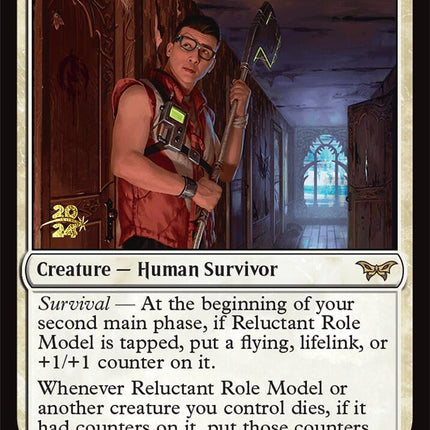 Reluctant Role Model (0026) [Duskmourn: House of Horror Prerelease Promos]