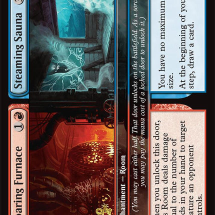 Roaring Furnace // Steaming Sauna [Duskmourn: House of Horror Prerelease Promos]