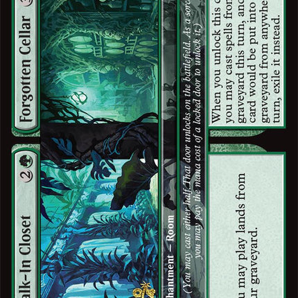 Walk-In Closet // Forgotten Cellar [Duskmourn: House of Horror Prerelease Promos]