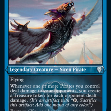 Malcolm, Keen-Eyed Navigator (Etched) [Commander Legends]