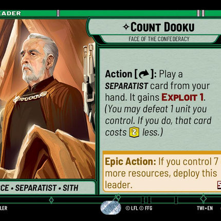 Count Dooku - Face of the Confederacy (005/257) (005/257) [Twilight of the Republic]