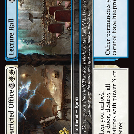 Restricted Office // Lecture Hall [Duskmourn: House of Horror Prerelease Promos]
