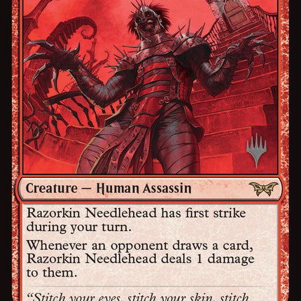 Razorkin Needlehead (Promo Pack) [Duskmourn: House of Horror Promos]