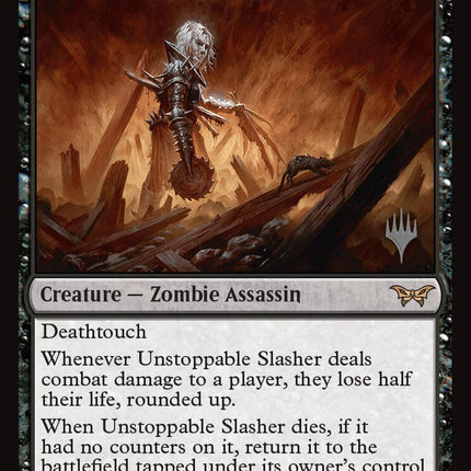 Unstoppable Slasher (0119) (Promo Pack) [Duskmourn: House of Horror Promos]