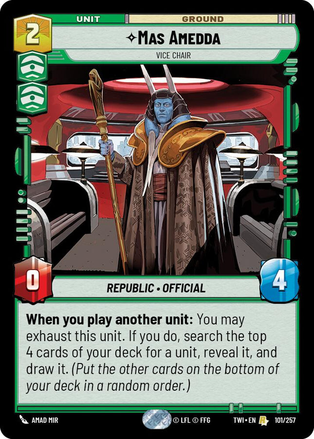 Mas Amedda - Vice Chair (101/257) (101/257) [Twilight of the Republic]